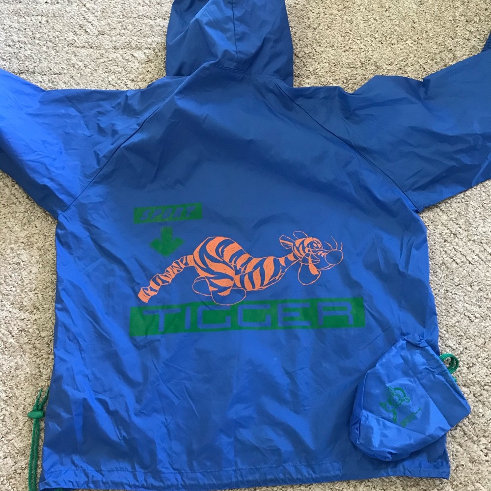 L/XL Tigger Disney Store Packable Rain Jacket Unisex